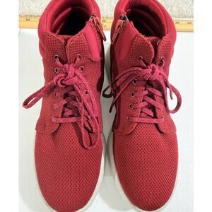 Clarks Cloudsteppers Womens High-Top Sneakers S8 Burgendy/Red Style 25901